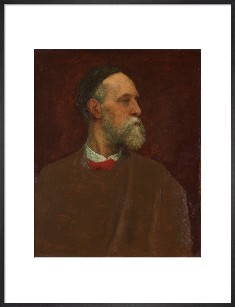 George frederic watts portrait print (art print, large, black frame)