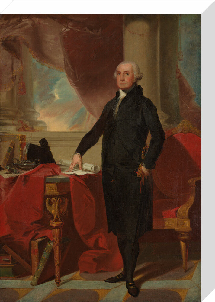 George washington portrait print (stretched canvas, medium, no frame)