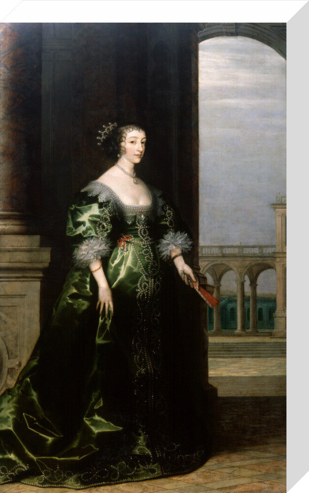 Henrietta maria portrait print (stretched canvas, medium, no frame)