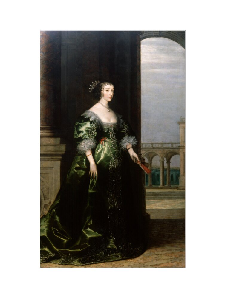 Henrietta maria portrait print (art print, large, no frame)