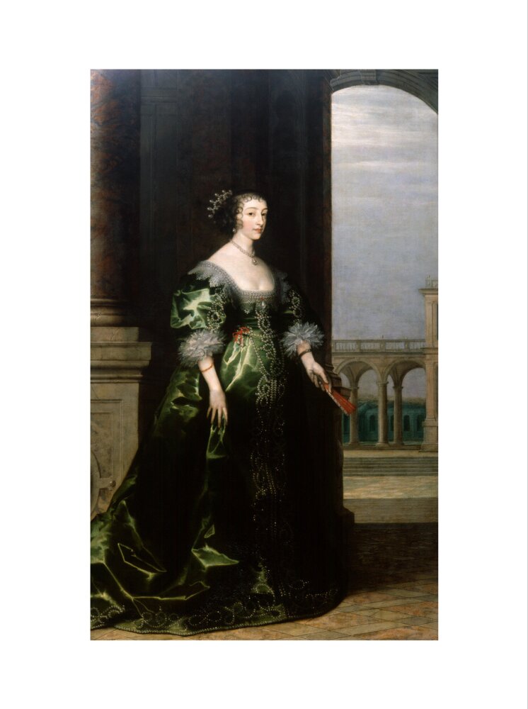 Henrietta maria portrait print (art print, extra large, no frame)