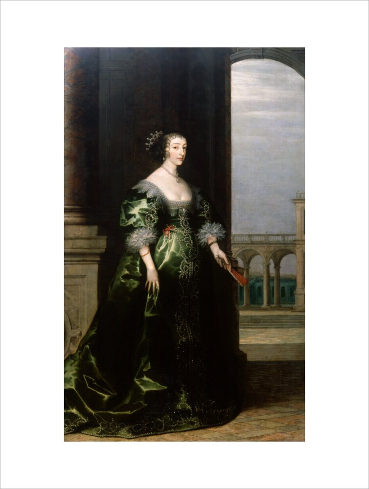 Henrietta maria portrait print (art print, extra large, no frame)