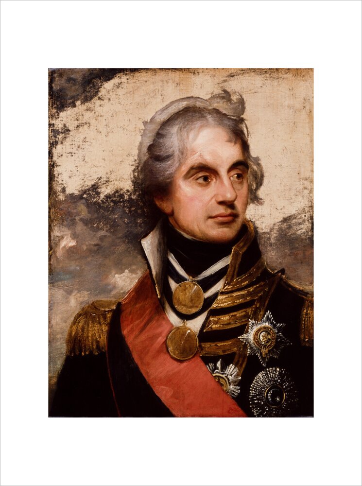 Horatio nelson portrait print (art print, medium, no frame)