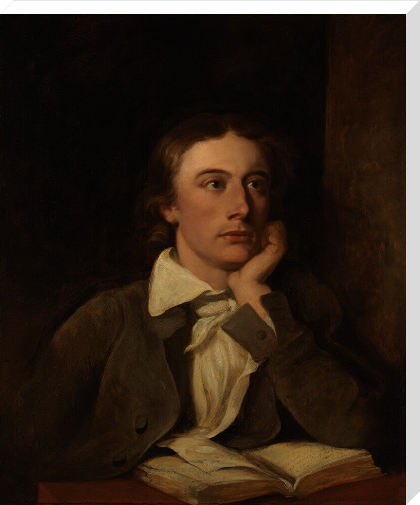John keats portrait print (stretched canvas, extra large, no frame)