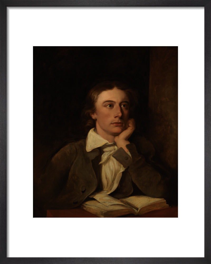John keats portrait print (art print, small, black frame)