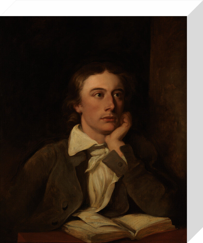 John keats portrait print (stretched canvas, small, no frame)