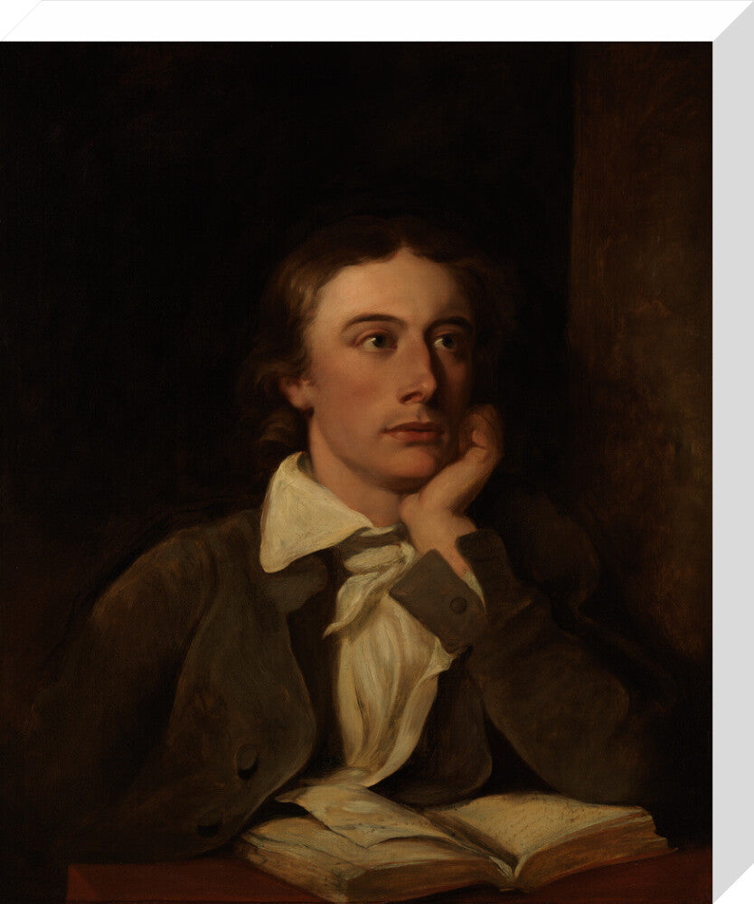 John keats portrait print (stretched canvas, medium, no frame)