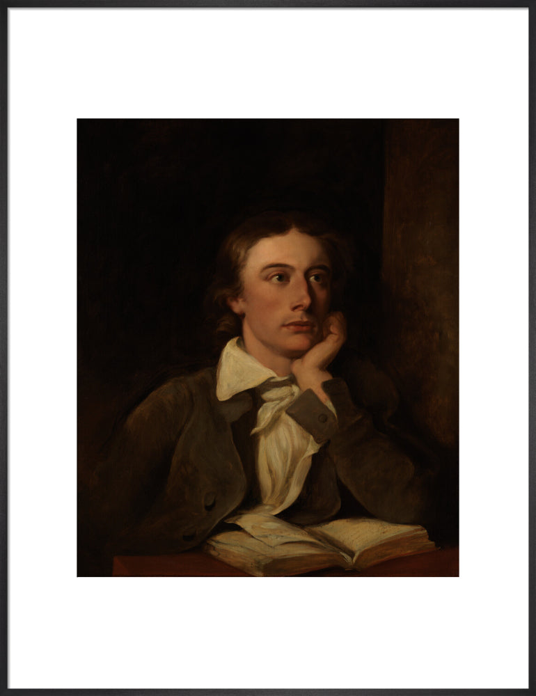John keats portrait print (art print, extra large, black frame)