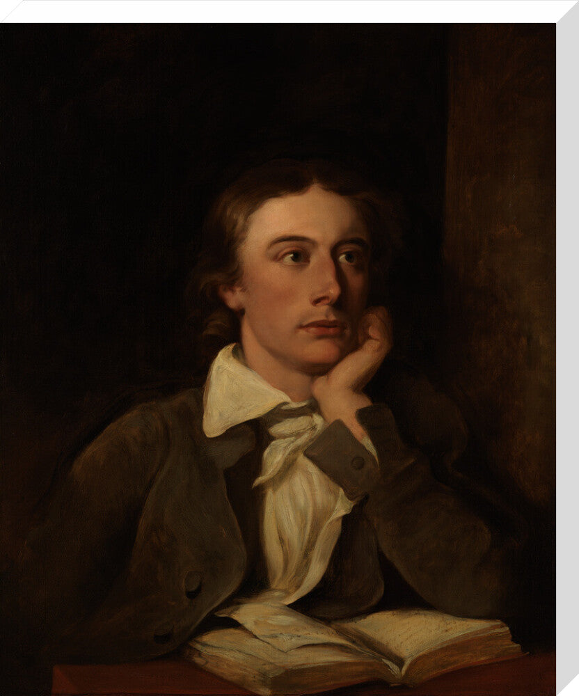 John keats portrait print (stretched canvas, large, no frame)