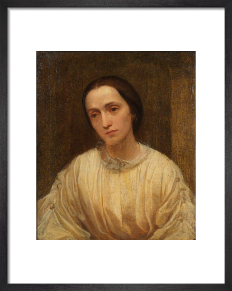 Julia margaret cameron portrait print (art print, small, black frame)