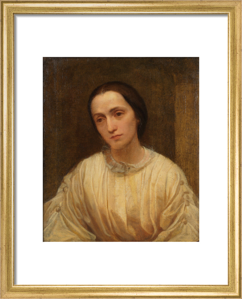 Julia margaret cameron portrait print (art print, small, gold frame)