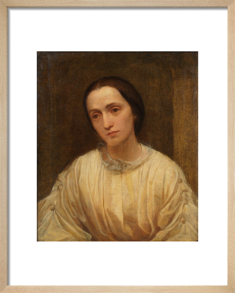 Julia margaret cameron portrait print (art print, small, natural frame)