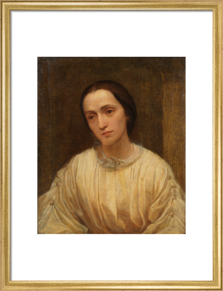 Julia margaret cameron portrait print (art print, medium, gold frame)