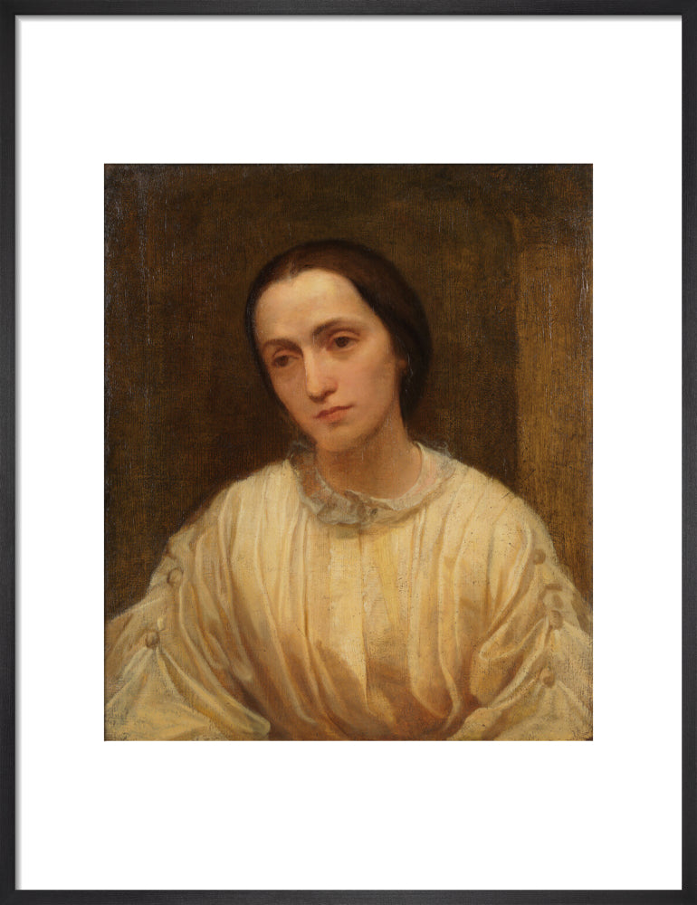 Julia margaret cameron portrait print (art print, medium, black frame)