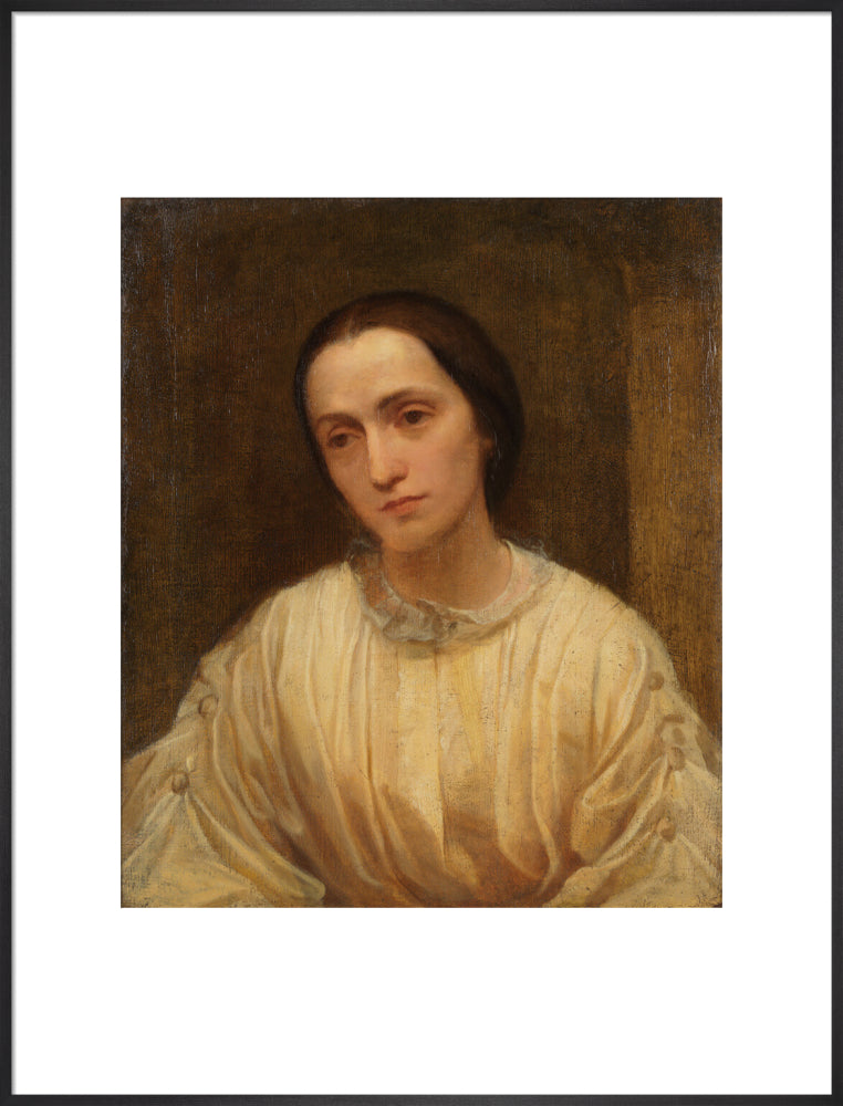 Julia margaret cameron portrait print (art print, extra large, black frame)