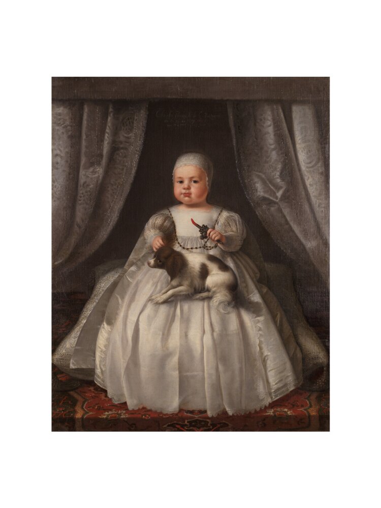 King charles ii portrait print (art print, large, no frame)