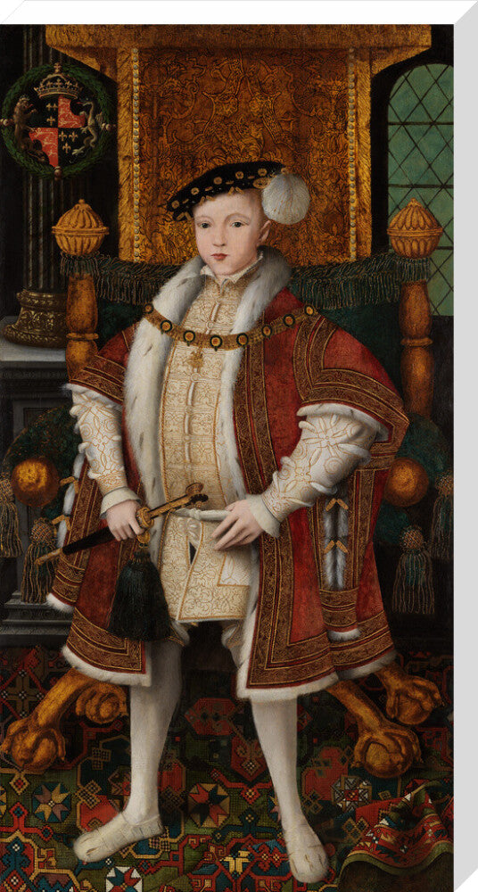 King edward vi portrait print (stretched canvas, extra large, no frame)