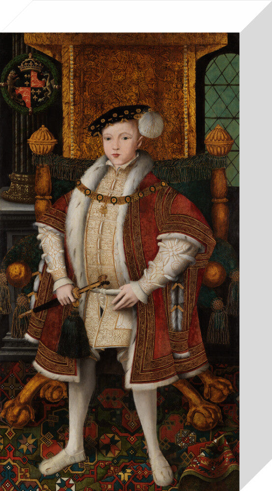 King edward vi portrait print (stretched canvas, small, no frame)