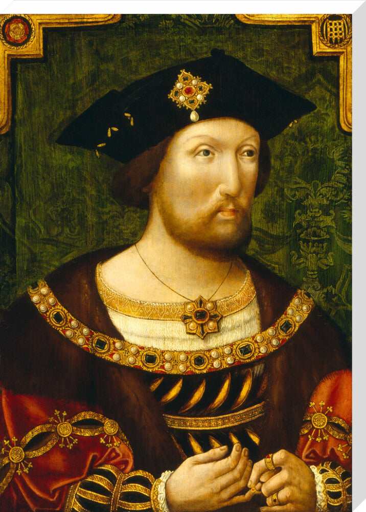 King henry viii portrait print (stretched canvas, extra large, no frame)