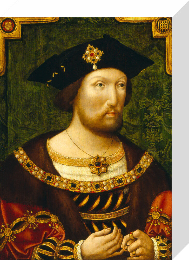 King henry viii portrait print (stretched canvas, small, no frame)