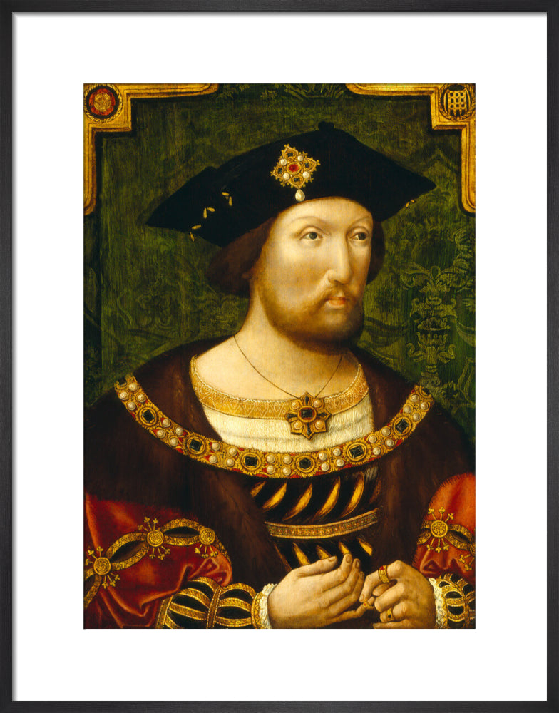 King henry viii portrait print (art print, medium, black frame)