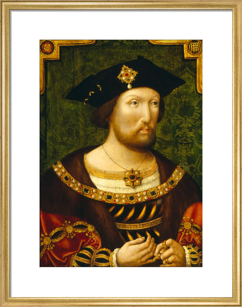 King henry viii portrait print (art print, medium, gold frame)