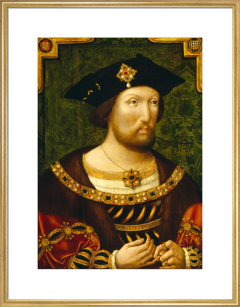 King henry viii portrait print (art print, large, gold frame)