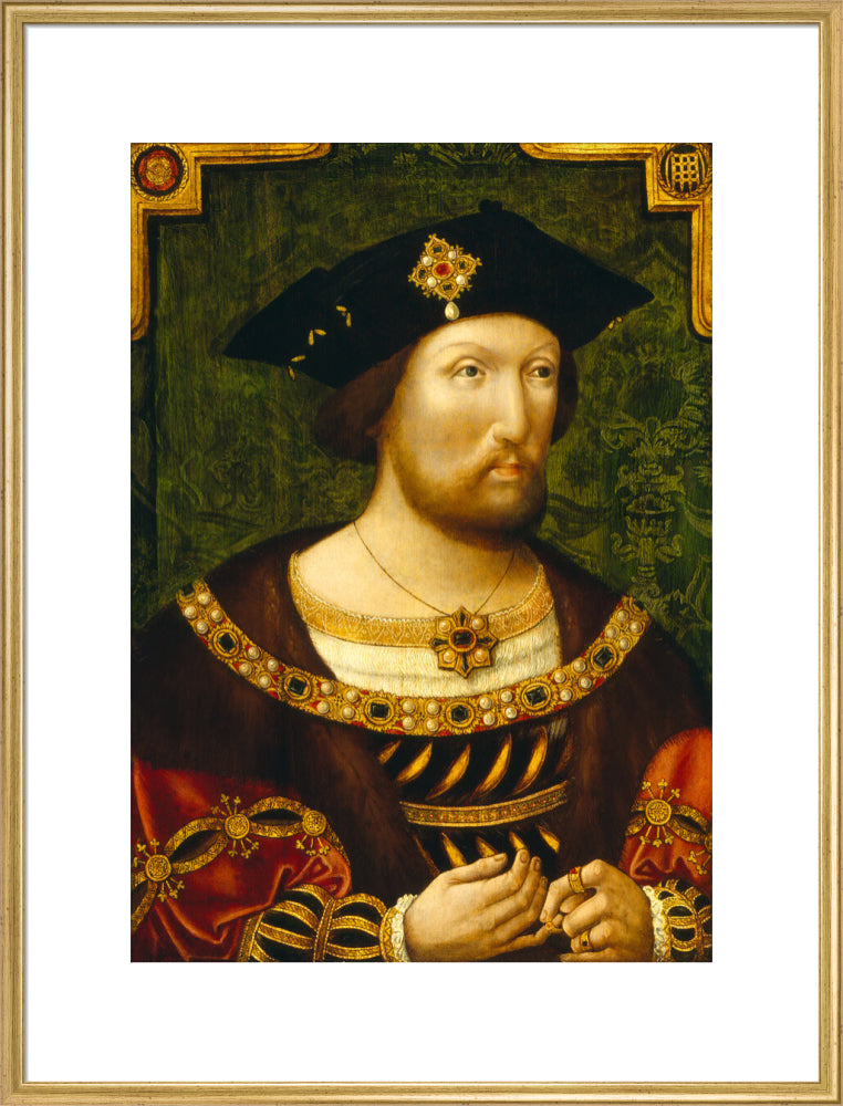 King henry viii portrait print (art print, extra large, gold frame)