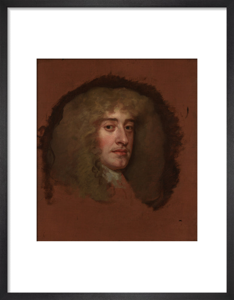 King james ii portrait print (art print, small, black frame)