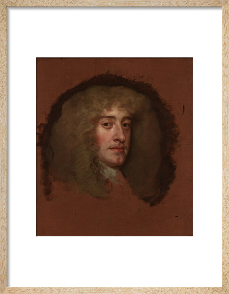 King james ii portrait print (art print, small, natural frame)