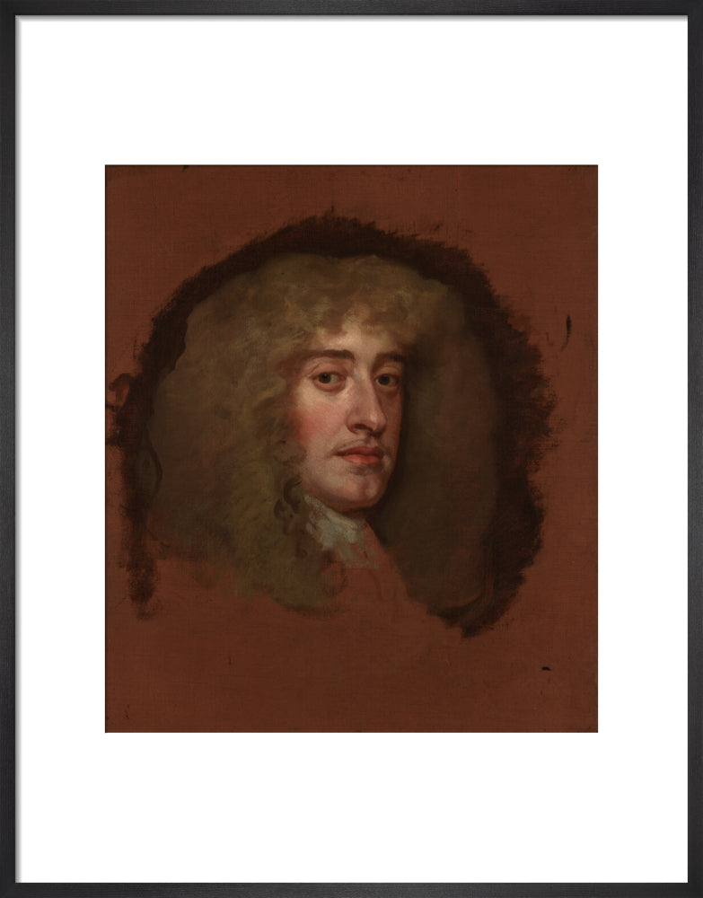 King james ii portrait print (art print, medium, black frame)
