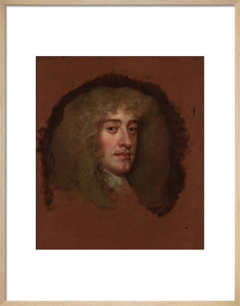 King james ii portrait print (art print, medium, natural frame)