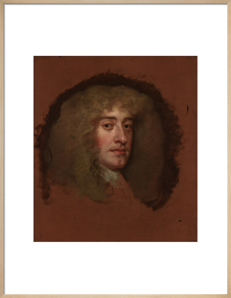 King james ii portrait print (art print, large, natural frame)