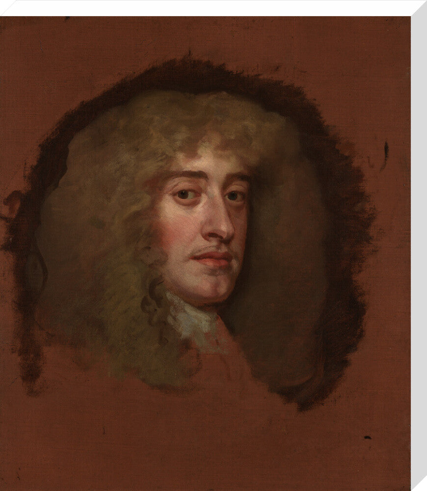 King james ii portrait print (stretched canvas, large, no frame)