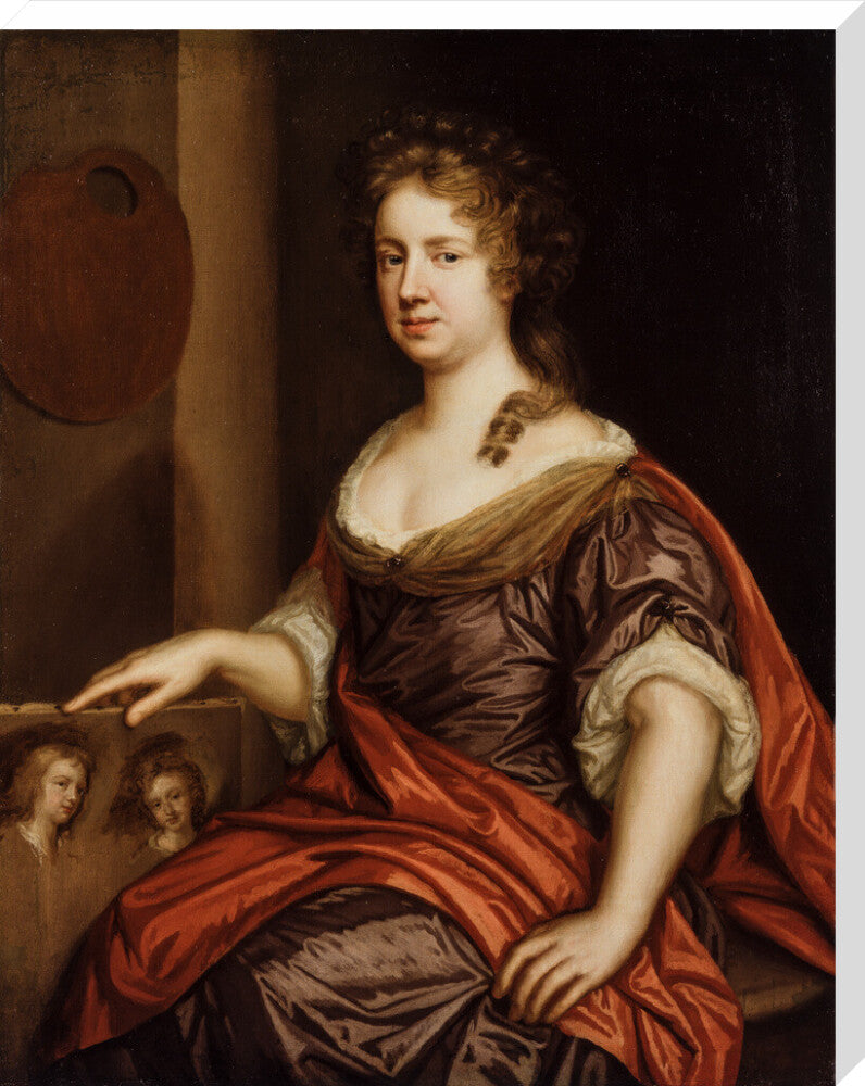 Mary beale portrait print (stretched canvas, extra large, no frame)
