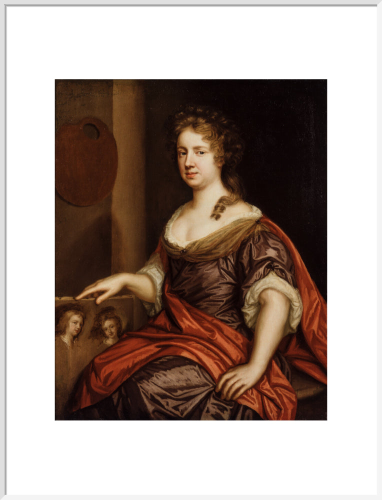 Mary beale portrait print (art print, extra large, white frame)