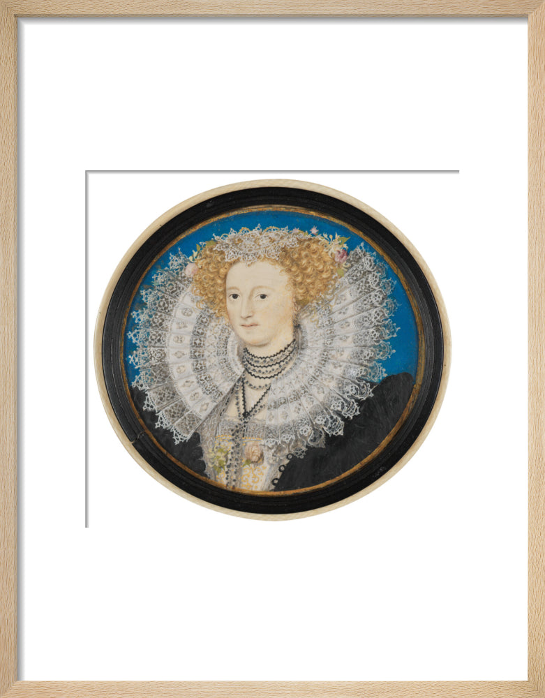 Mary herbert, countess of pembroke portrait print (art print, small, natural frame)