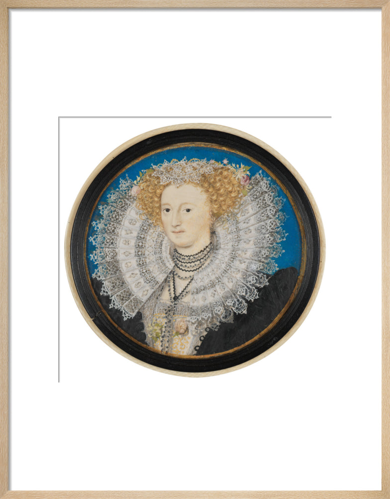 Mary herbert, countess of pembroke portrait print (art print, medium, natural frame)