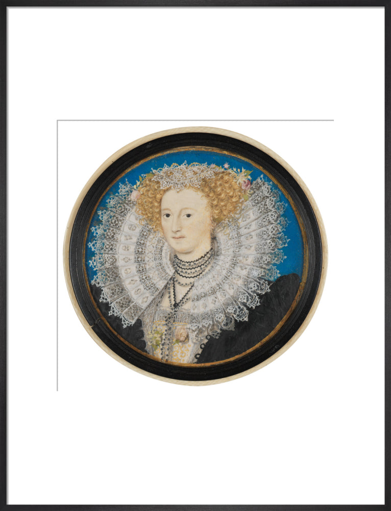 Mary herbert, countess of pembroke portrait print (art print, large, black frame)