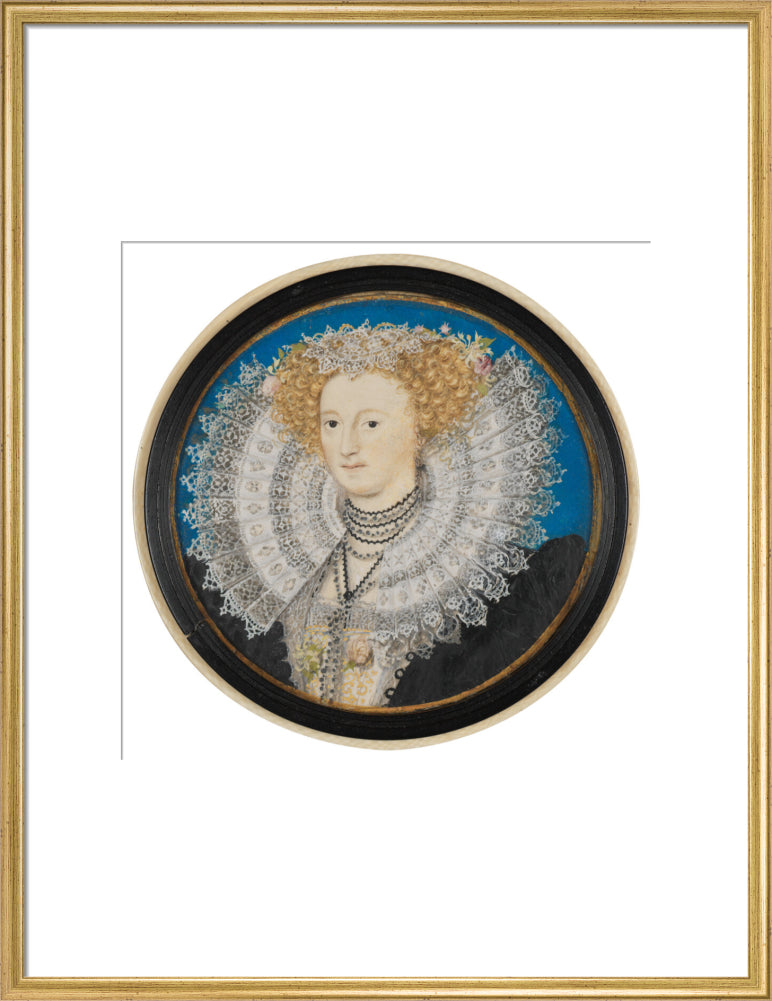Mary herbert, countess of pembroke portrait print (art print, large, gold frame)