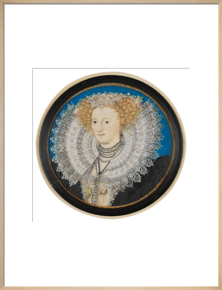 Mary herbert, countess of pembroke portrait print (art print, large, natural frame)