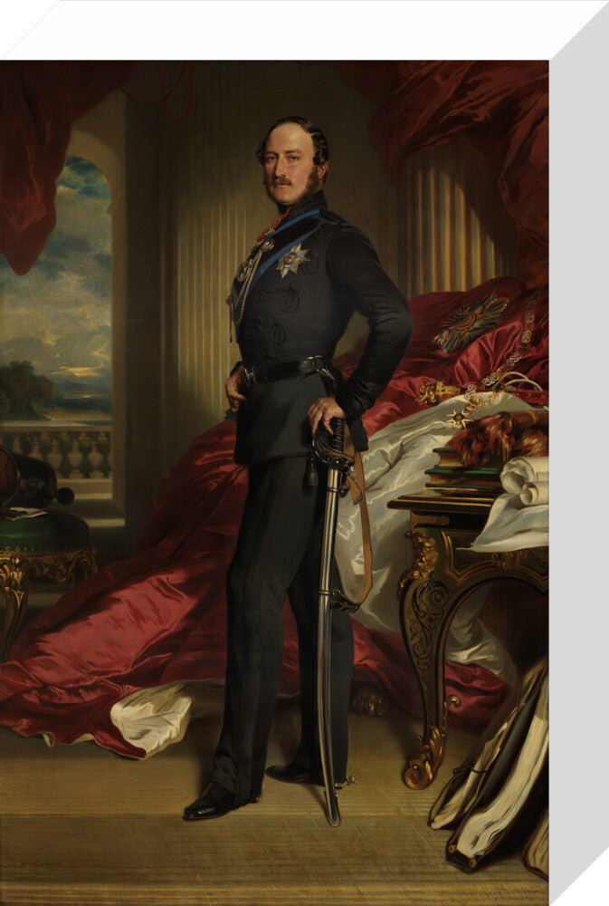 Prince albert of saxe coburg and gotha portrait print (stretched canvas, small, no frame)