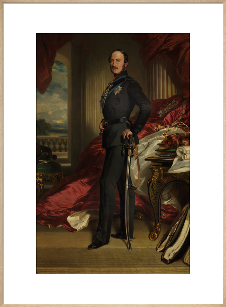 Prince albert of saxe coburg and gotha portrait print (art print, extra large, natural frame)
