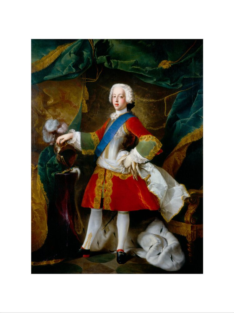 Prince charles edward stuart portrait print (art print, medium, no frame)