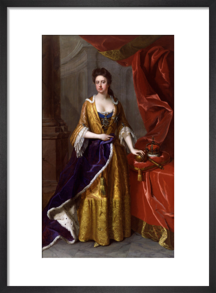 Queen anne portrait print (art print, small, black frame)