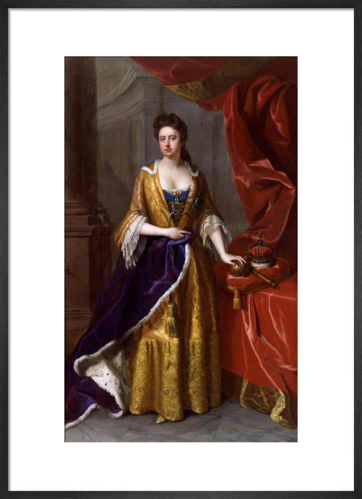 Queen anne portrait print (art print, medium, black frame)
