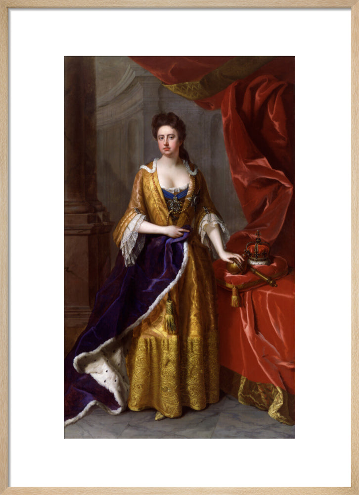 Queen anne portrait print (art print, medium, natural frame)