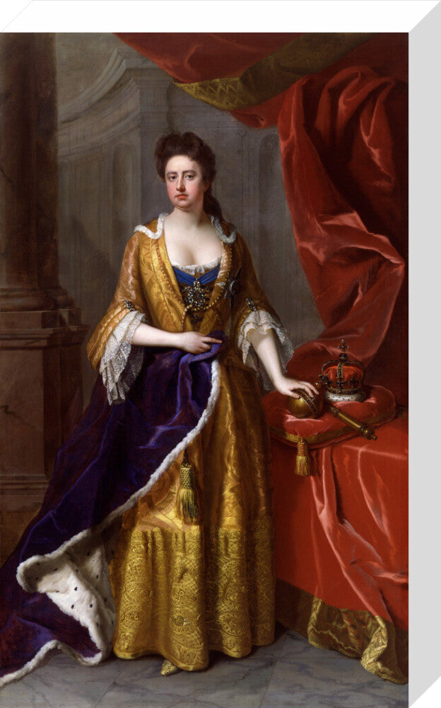 Queen anne portrait print (stretched canvas, medium, no frame)