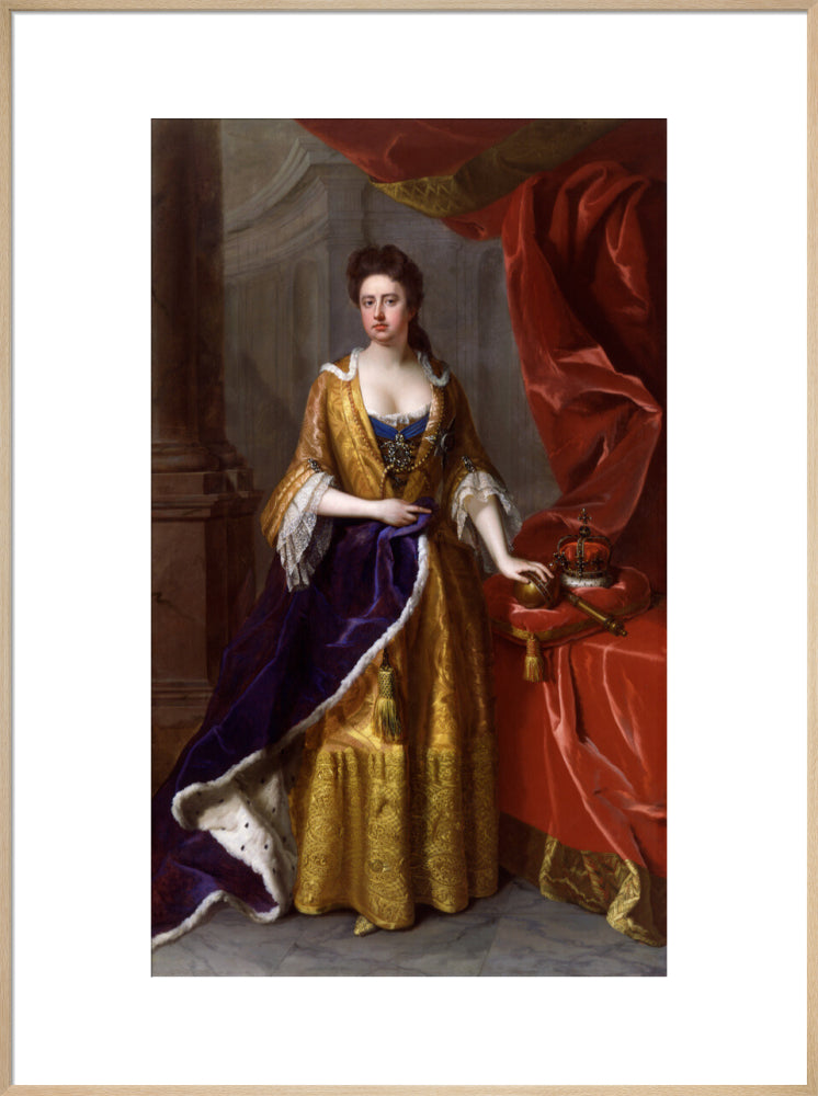 Queen anne portrait print (art print, extra large, natural frame)