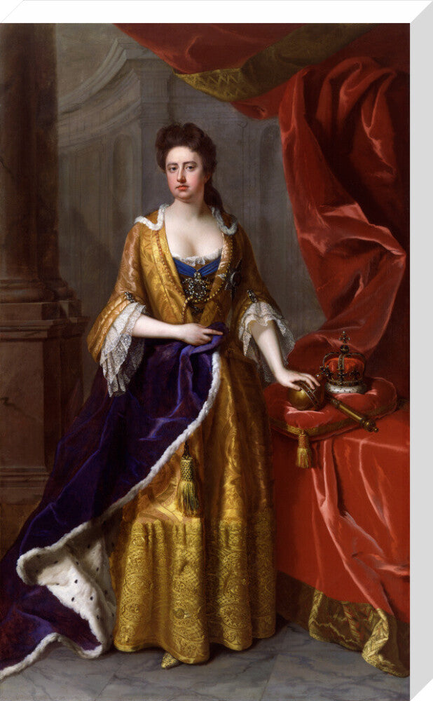 Queen anne portrait print (stretched canvas, large, no frame)